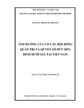 Ảnh Hưởng Của Cơ Cấu Hội Đồng Quản Trị Và Quyền Sở Hữu