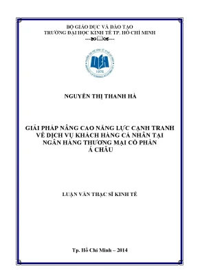 Giải pháp nâng cao năng lực cạnh tranh dịch vụ khách