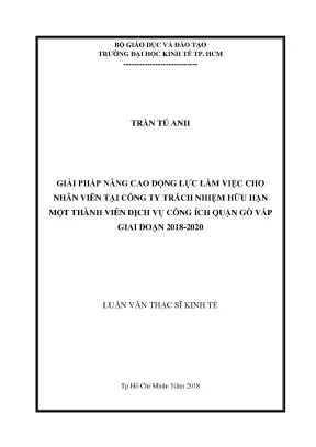Giải pháp nâng cao động lực làm việc cho nhân viên tại