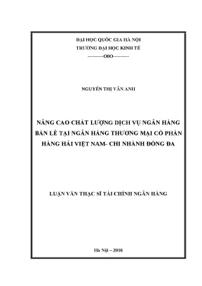 Nâng cao chất lượng dịch vụ ngân hàng bán lẻ tại