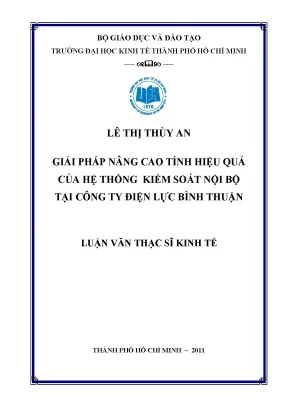 Nâng cao hiệu quả KSNB tại Công ty Điện lực Bình Thuận