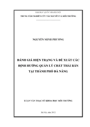 Đánh Giá Quản Lý Chất Thải Rắn Tại Đà Nẵng: Hiện Trạng