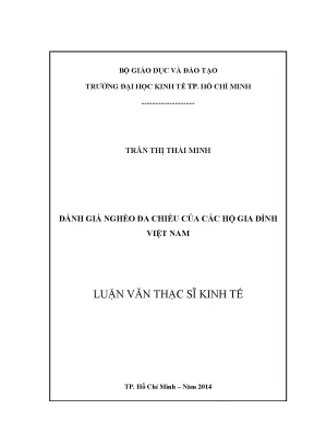 Luận văn thạc sĩ: Nghèo đa chiều tại Việt Nam