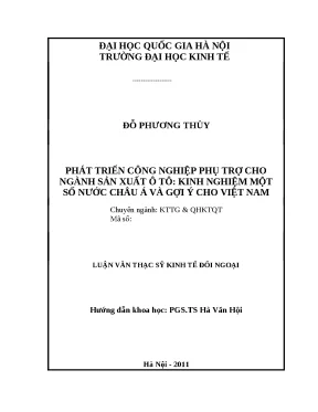 Phát triển công nghiệp phụ trợ ô tô: Kinh nghiệm và gợi