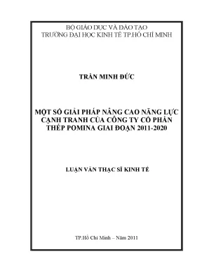 Giải pháp nâng cao năng lực cạnh tranh của Công ty Cổ