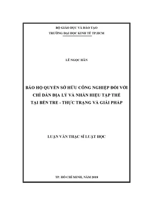 Bảo hộ quyền sở hữu công nghiệp tại Bến Tre: Chỉ dẫn địa