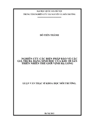 Bảo vệ đa dạng sinh học tại vịnh Hạ Long: Nghiên cứu và