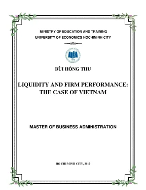 Tác động của thanh khoản đến hiệu suất doanh nghiệp tại 