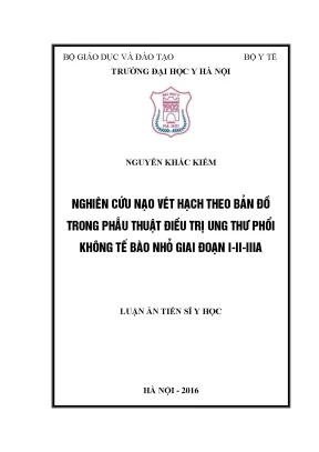 Nghiên cứu nạo vét hạch theo bản đồ trong phẫu thuật ung