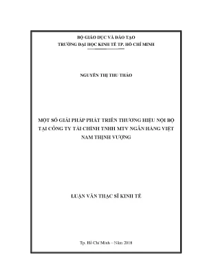 Luận văn: Giải pháp thương hiệu nội bộ tại FE Credit