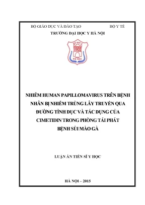 Nghiên cứu tác động của cimetidin trong điều trị nhiễm 