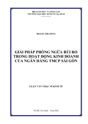Giải pháp phòng ngừa rủi ro trong kinh doanh ngân hàng