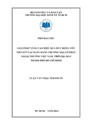 Giải pháp nâng cao hiệu quả huy động vốn tại Vietcombank