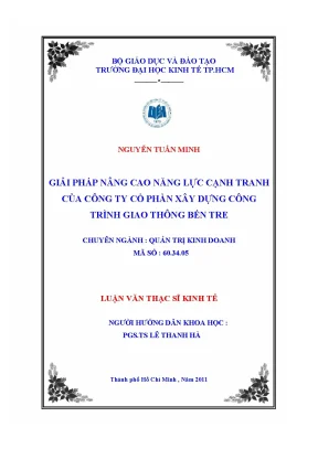 Giải pháp nâng cao năng lực cạnh tranh cho công ty xây