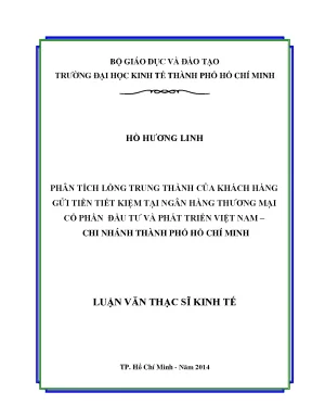 Phân Tích Lòng Trung Thành Của Khách Hàng Gửi Tiền Tiết 
