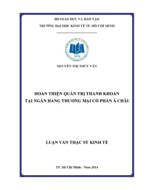 Hoàn thiện quản trị thanh khoản tại ngân hàng Á Châu