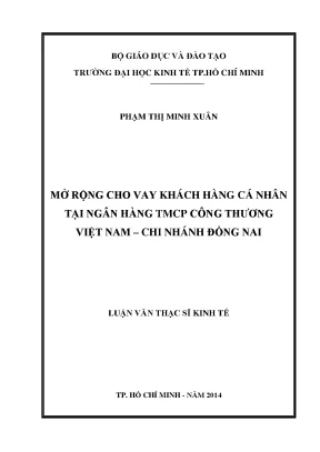 Mở Rộng Cho Vay Khách Hàng Cá Nhân Tại Vietinbank Đồng Nai