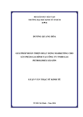Giải pháp marketing hiệu quả cho sản phẩm gas bình tại