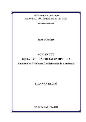 Nghiên cứu bộ ba bất khả thi tại Campuchia: Phân tích và