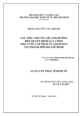 Các Tiêu Chí Cốt Lõi Ảnh Hưởng Đến Lựa Chọn Nhà Cung Cấp