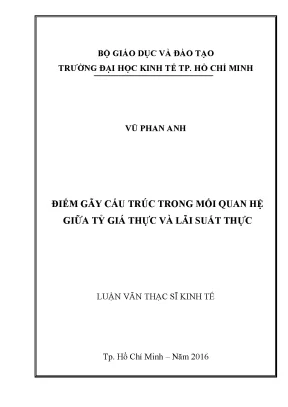 Điểm Gãy Cấu Trúc: Mối Quan Hệ Giữa Tỷ Giá Thực và Lãi