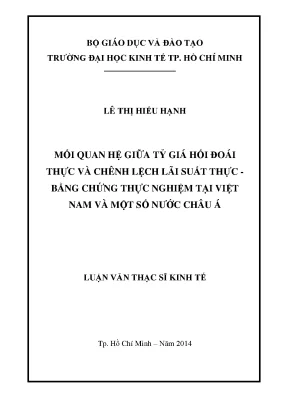 Mối Quan Hệ Giữa Tỷ Giá Hối Đoái Thực và Chênh Lệch Lãi