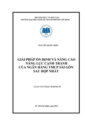 Giải pháp nâng cao năng lực cạnh tranh ngân hàng SCB