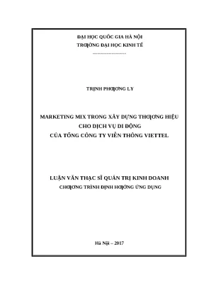 Xây Dựng Thương Hiệu Dịch Vụ Di Động Viettel Qua
