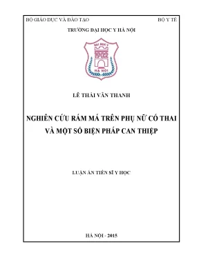 Nghiên cứu rám má ở phụ nữ mang thai và biện pháp can 