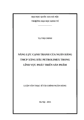 Năng lực cạnh tranh của ngân hàng TMCP Xăng Dầu