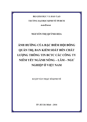 Ảnh hưởng của Hội đồng Quản trị và Ban Kiểm soát đến