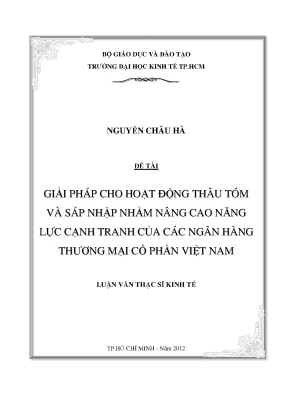 Giải pháp nâng cao năng lực cạnh tranh cho ngân hàng