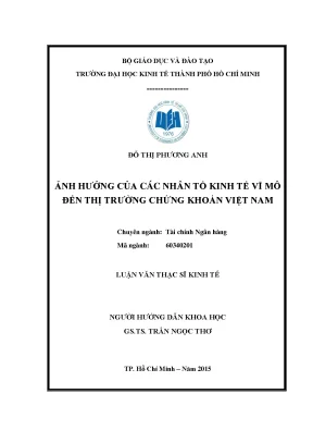 Ảnh Hưởng Của Nhân Tố Kinh Tế Vĩ Mô Đến Thị Trường Chứng