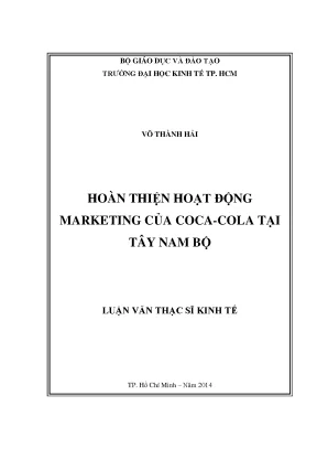 Hoàn thiện chiến lược marketing của Coca-Cola tại Tây Nam Bộ