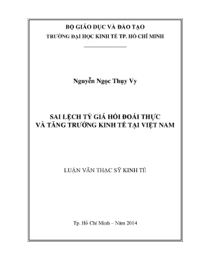 Tác động của sai lệch tỷ giá hối đoái thực đến tăng