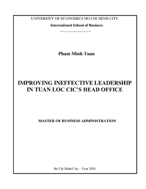 Cải thiện lãnh đạo kém hiệu quả tại văn phòng Tuan Loc CIC