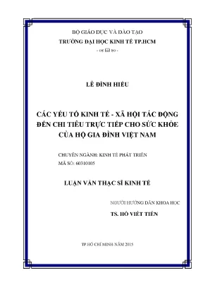 Tác động của yếu tố kinh tế - xã hội đến chi tiêu sức