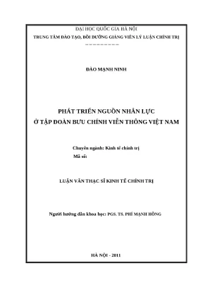 Luận văn thạc sĩ: Phát triển nguồn nhân lực tại VNPT