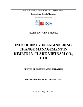 Luận văn Quản lý thay đổi kỹ thuật tại Kimberly Clark