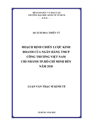 Chiến lược kinh doanh ngân hàng TMCP Công Thương Việt