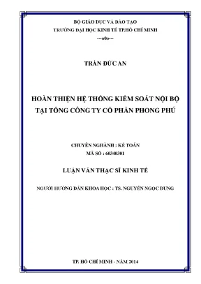 Cải thiện hệ thống kiểm soát nội bộ tại Tổng công ty Cổ