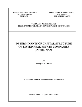 Luận văn Cấu trúc vốn công ty Bất động sản Việt Nam