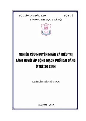 Nghiên cứu và điều trị tăng huyết áp động mạch phổi ở