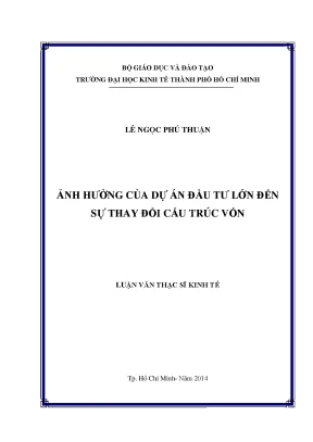 Ảnh Hưởng Của Dự Án Đầu Tư Lớn Đến Cấu Trúc Vốn