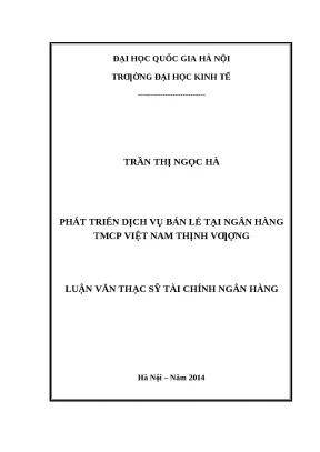 Phát Triển Dịch Vụ Bán Lẻ Tại Ngân Hàng TMCP Việt Nam