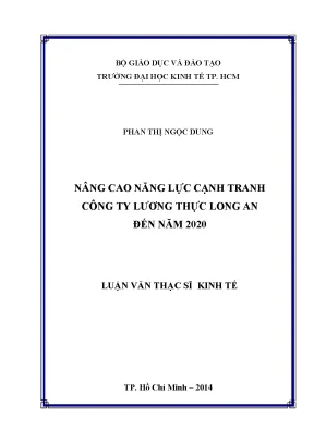 Luận văn: Năng lực cạnh tranh Công ty Lương thực Long An