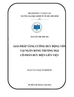 Giải pháp tối ưu huy động vốn tại ngân hàng TMCP Bưu