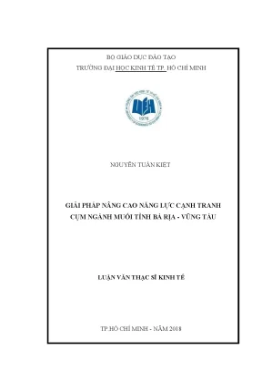 Giải pháp nâng cao năng lực cạnh tranh ngành muối tại Bà