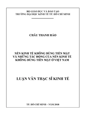 Tác động của nền kinh tế không dùng tiền mặt tại Việt Nam