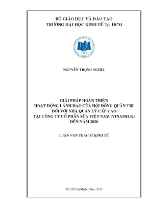 Giải pháp nâng cao hoạt động lãnh đạo của Hội đồng quản